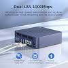Beelink Mini PC, EQ14 Intel Twin Lake N150(Up to 3.6GHz) 16GB DDR4 500GB SSD Mini Computer, 1000Mbps Dual LAN/USB3.2/WiFi6, BT5.2, 4K@60Hz Dual HDMI Display, Home-Server/Network Firewall
