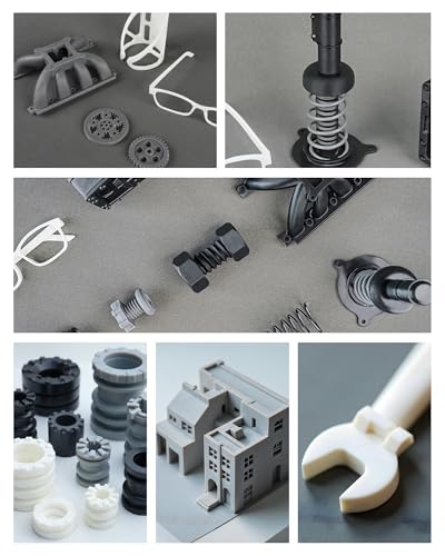 Inslogic Nylon-ähnliches zähes 3D Druckharz Hohe Schlagfestigkeit & Flexibilität für LCD/DLP/SLA-3D-Drucker, geringe Schrumpfung, 365-405 nm UV-Aushärtung für funktionale Teile, 1kg, Schwarz