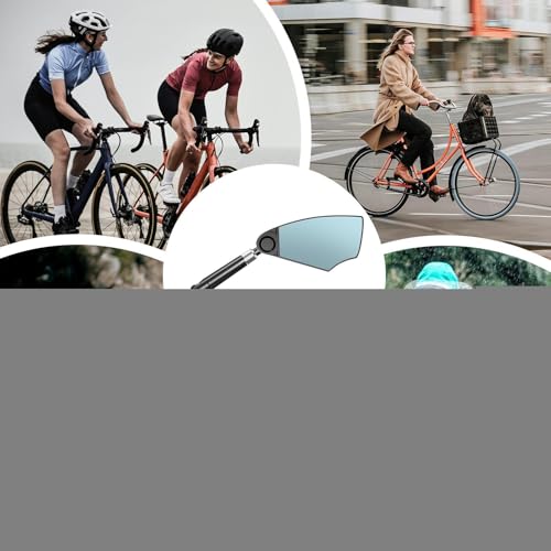 Reflector de manillar de bicicleta ajustable para evitar puntos ciegos en ruta 3