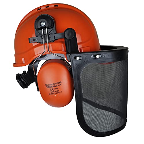 RocwooD Chainsaw/Brushcutter Safety Helmet c/w Chin Strap Pro
