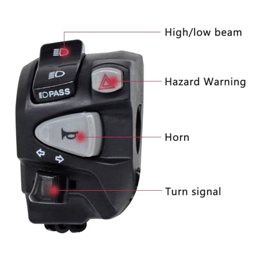 Commande clignotant moto pour remplacer un bouton défectueux sur guidon - 2