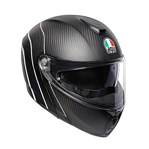 Casque AGV Sportmodular E05 argent XS 53 54 avec visière anti buée Pinlock
