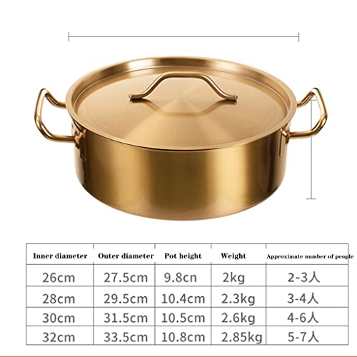 Fondue Pot de acero inoxidable dorado de 30 cm miniatura 6