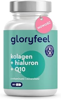 Kolagen+koenzym Q10+kwas hialuronowy - Premium: Kolagen morski - Z cynkiem, magnezem, witaminą B12, D3, A i C - 60 kap. - Testowane laboratoryjnie, wysoka dawka bez dodatków, wyprodukowane w Niemczech