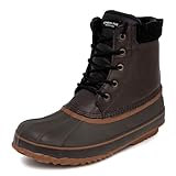 LONDON FOG Mens Ashford Waterproof and Insulated Duck Boot BROWN 10