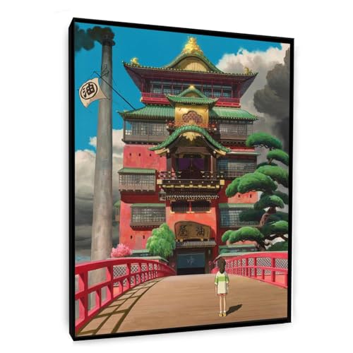 LUIOEHM 絵画 ポスター 千と千尋の神隠し 絵画 アート 風景画 壁飾り 20x30cm