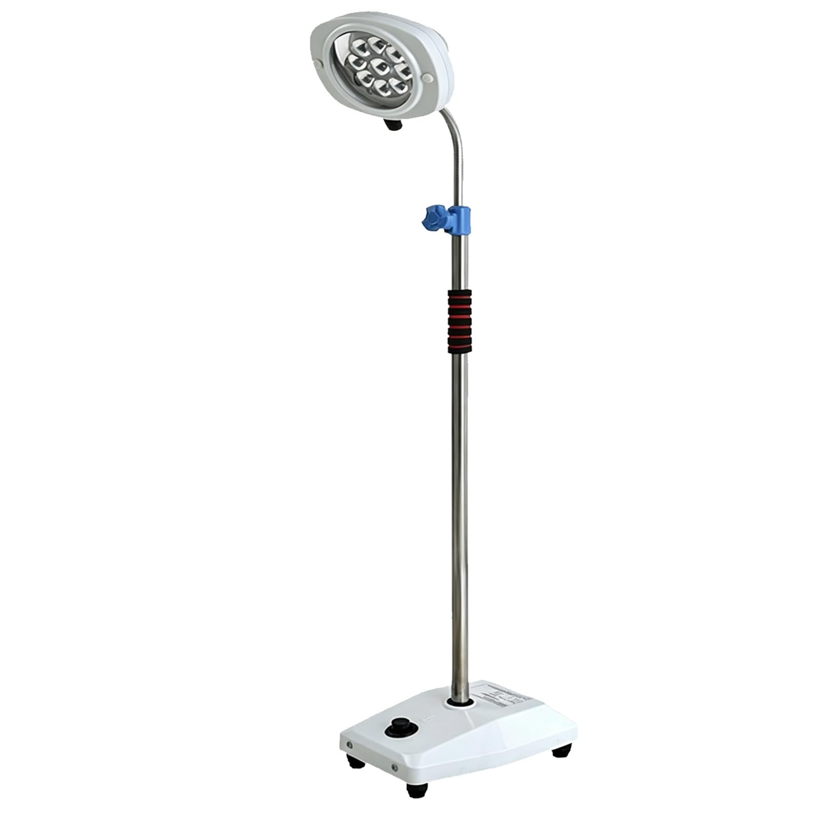 Ambulante kleine chirurgische Untersuchungsleuchte, 9 LEDs, schattenlose Bodenleuchte, stufenlos einstellbare Helligkeit, for Zahnmedizin, Gynäkologie, Tierarzt, Tätowierung(Nine Lights)