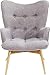 Produktbild Kare Design Sessel Vicky grau, gemütlicher Loungesessel mit Armlehne, TV-Sessel mit hellem Holzgestell, (H/B/T) 92 x 59 x 63 cm, hellgrau