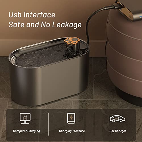 Fuente de agua automática para gatos 3L con luz LED miniatura 4