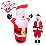 VEYLIN バルーン 風船 水注ぐ 倒れない ポンプ付き 巨大 ロッキング デコレーション用小物 クリスマス ハロウィン 飾り パーティ 学園祭 装飾 仮装 飾り付け 豪華 (クリスマス サンタ)