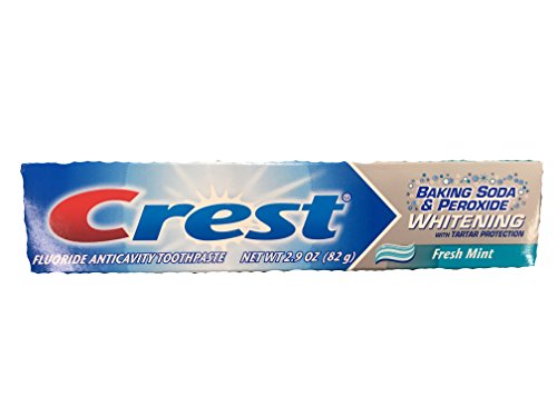 Crest Baking Soda & Peroxide Whitening Fresh Mint Toothpaste, 2.9 oz Safe Teeth