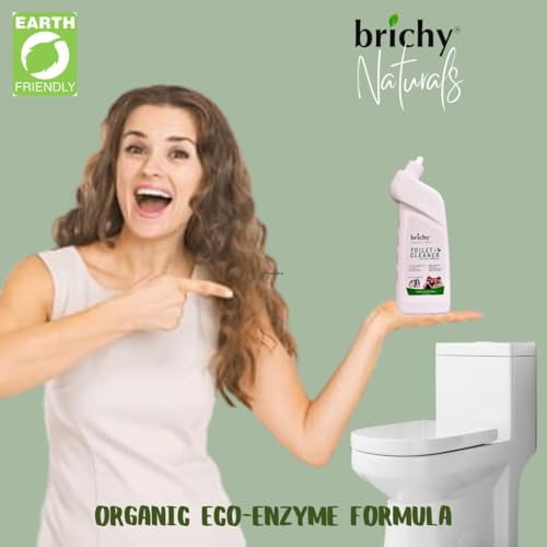 brichy Eco-Friendly & Non-Toxic Toilet Cleaner Liquid - Organic Eco Enzyme Product - Natural Toilet cleaner - 650ml - (Pack of 2)