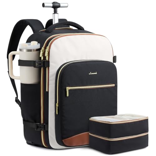 LOVEVOOK Rolling Backpack with Wheels