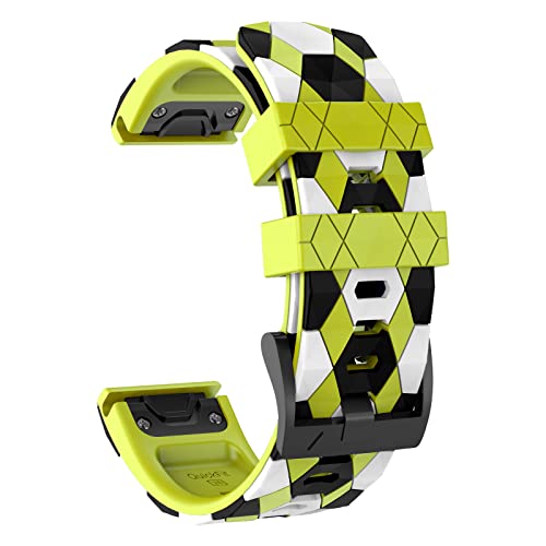 MYSNBKN Fenix 7X Strap 26mm Silicone bands for Garmin Fenix 7X/Fenix 6X/Fenix 6X Pro/Fenix 5X/Fenix 5X Plus/Fenix 3/Fenix 3 HR(Quick Fit)