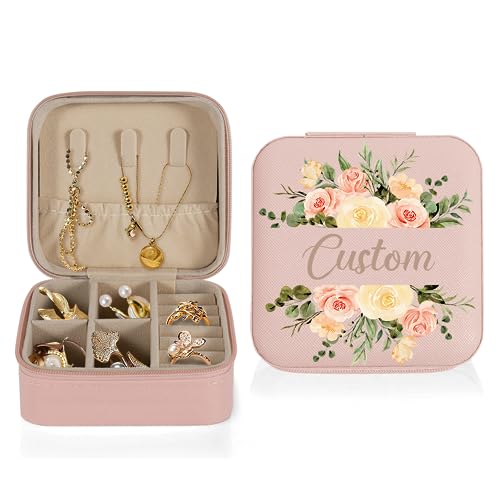 Party to Be Custom Jewelry Box with Name and Floral Personalized ...