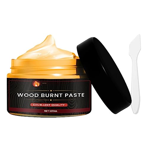 Kirdume Holzbrennpaste, Scorch Holzbrennpaste Für Und Basteln, Einfach Aufzutragende Brennpaste, Brennpaste Basteln, Brandmalerei Zubehör Für Papier, Leder, Stoff, Camping