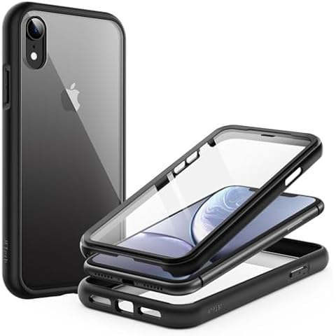 JETech iPhone XR Rugged Case with Screen Protector Cover
