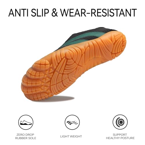 Image of Barefoot Shoes Women Casual Sneakers,Wide Toe Box Shoes Women Zero Drop Barefoot Shoe Men,Minimalist Trail Running Shoe,Non-Slip Lightweight Breathable Comfortable Fashion Walking Hiking Shoes Unisex