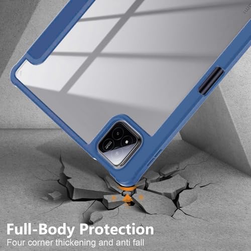 Image of MOCA Case for Xiaomi Mi Pad 8 /8 Pro /Pad 7 / Pad 7 Pro 11.2 inch, Smart Flip Case with Pen Holder, Trifold Stand, Magnetic Auto Sleep Wake, Hard Back Protection (Navy Blue)