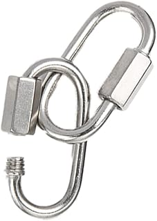 Sponsored Ad - 3.5inch Oval Locking Carabiner,3/8 Quick Link Chain 2Pack,M10 Stainless Steel Large Carabiner Clip Heavy Du...