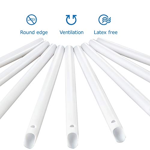 JMU Dental Evacuation Tips, 100Pcs HVE Disposable High Volume Suction