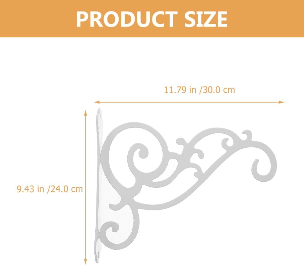Didiseaon Shepard Flowerpot Hanging Planter Bracket Wind Chime Hanger Hook for Flower Basket Metal Hook Plant Stand Heavy Decorative Wall Hanging Basket Bracket Flower Basket