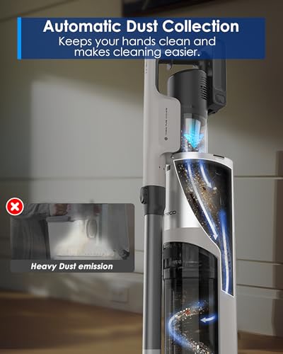 Image of Tineco Pure ONE Station 5 Pro Cordless Vacuum, Automatic Dust Collection, Full-Path Self-Cleaning, ZeroTangle Brush, Up to 100 Minutes Runtime, Stick Vacuum Cleaner for Pet Hair, Carpet & Hard Floor