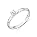 Produktbild Miore 9 kt (375) White Gold Solitaire Ring with Diamond (0.10ct) for Women