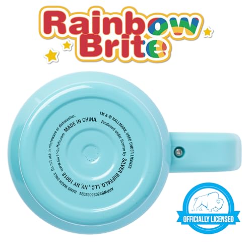 Image of Silver Buffalo Rainbow Brite and Twink Sparkle Stainless Steel Tumbler with Handle and Straw, Fits in Standard Cup Holder, 40 Ounces (Pack of 12)