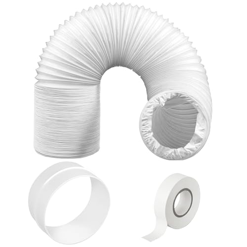 SPARES2GO Hose Pipe PVC Duct Extension Kit Compatible with Delonghi Air Conditioner fits Pinguino AC (6m, 5 Inches / 125mm)