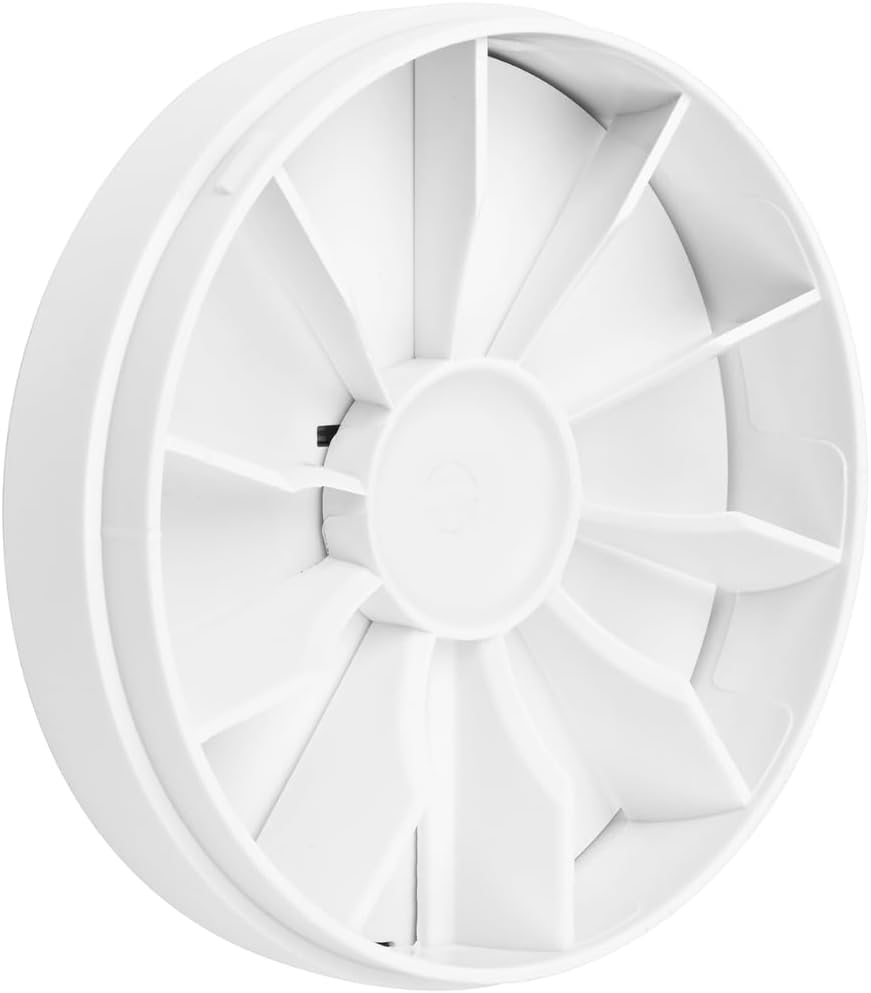 RKKI Backdraft Shutter 4 inch Inline Extractor Fan Backdraft Shutter Self Closing, Weather/UV Resistant Plastic, 100mm