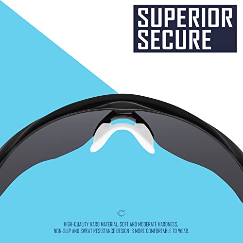 Image of SAUCER Replacement Nose Pieces Pads & Earsocks Temple Sleeve Rubber Kit for Oakley M2 Frame | M2 Frame XL Sunglass