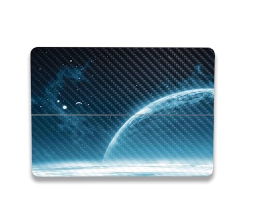 Image of MightySkins Carbon Fiber Skin Compatible with Microsoft Surface Laptop Studio 2 (2023) Full Wrap Kit - Outer Space | Protective, Durable Textured Carbon Fiber Finish | Easy to Apply | Made in The USA