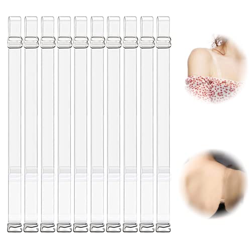 Durchsichtige Bh Träger Bh-träger Transparent Durchsichtige Träger Bh Damen Rutschfeste Verstellbare Träger Ersatz Schultergurte 10paar Für Den Bh-träger, Weicher Abnehmbarer Haken Aus Edelstahl Cover