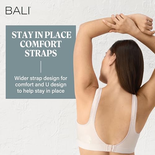 Image of Bali Women's Wireless Bras for Women - Comfort Revolution Wireless Bra - Adjustable & Supportive - Plus Size Women