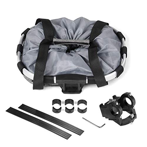 Festnight Cesta destacável da bicicleta Frente da bicicleta Transportadora para animais de estimação