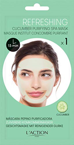 Institut de concombre masque masque purifiant L'Action Paris | Masque hydratant pour le visage | Produits de beauté - Lot de 2