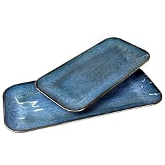 Rectangular Blue Reactive glaze