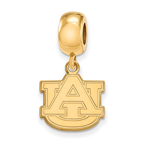 Auburn Bead Charm Small (1/2 Inch) Dangle (Gold Plated)