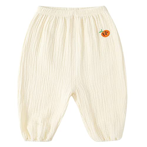Toddler Casual Long Pants Trousers Summer Fall Kids Baby Boy Girl Cotton Linen Elastic Basic Harem Pants