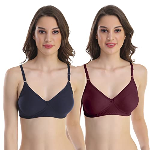 Image of Cotton Blend Seamless Bra for Womens