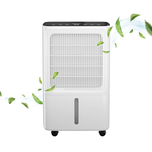 DMD® | 16L/Day Compressor Dehumidifier With Digital Humidity Display, Quiet & Energy Efficient, Low Energy 5p Per Hour, 24H Timer For Home | Laundry Drying Dehumidifier | Continuous Drainage