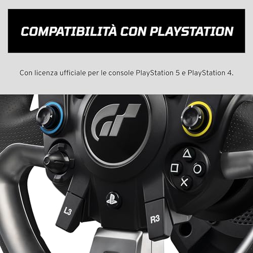 FANATEC Volante, Base e Pedali con Licenza Ufficiale Gran Turismo DD Pro PlayStation® Sim Racing – Volante Polyphony Digital, 5 Nm FluxBarrier Direct Drive, Set di 2 Pedali per PC, PS5, PS4 - Controller - Immagine 1