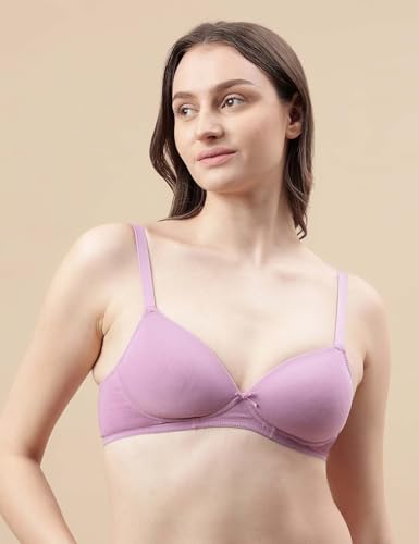 Image of Marks & Spencer Womens Cotton Blend Padded Wired Ultimate Support Demi Cup Bra