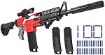 Toy Gun for Nerf Guns Automatic Machine Gun, Select Fire Modes Toy Sniper Rifle with Scope, 2 Magazines and 100 Darts, Realistic Electric Blaster Xmas Birthday Gifts for 6-12 Year Old Boys