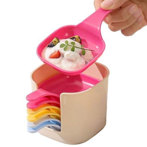 Genérico Cuenco Salsero - Juego de Platos Pequeños para Salsas con Estuche | 6 Unidades Con Soportes Accesorios Cocina Para Aliños Comida Vinagre Cena Pícnic Hogar
