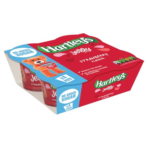 Hartleys No Added Sugar Strawberry Multipack Jelly 4X 115g