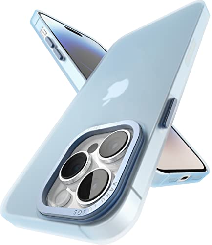 Image of eller sante SAN Pedro Frosted for iPhone 14 Pro Case Cover, 6 Feet Drop Protection, Shockproof, Scratch Resistant, Slim, Thin, Compatible with iPhone 14 Pro Back Cover - Blue