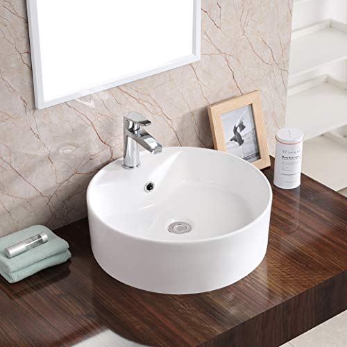 Karran VC-401-WH Round Vessel Sink