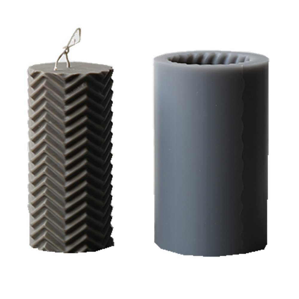 Buy GreatMold Candle Molds 3D Silicone Cylinder Pillar Shape Mold for
